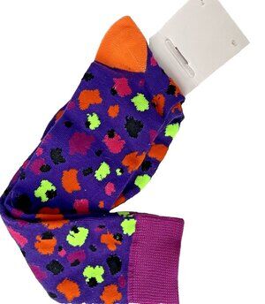 Women's Juncture - Purple/Orange/Neon Green Knee High Socks 6-9